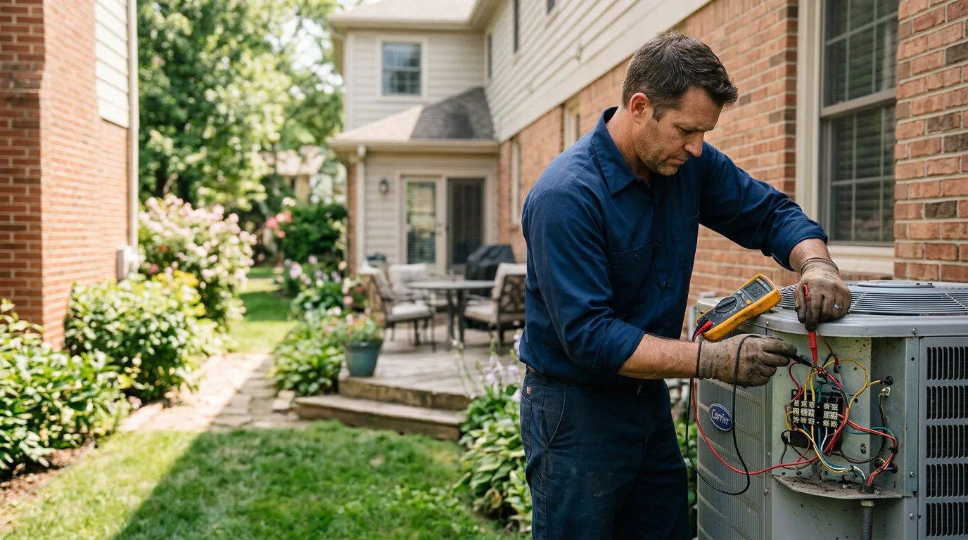 HVAC technician working near Lakewood, NJ